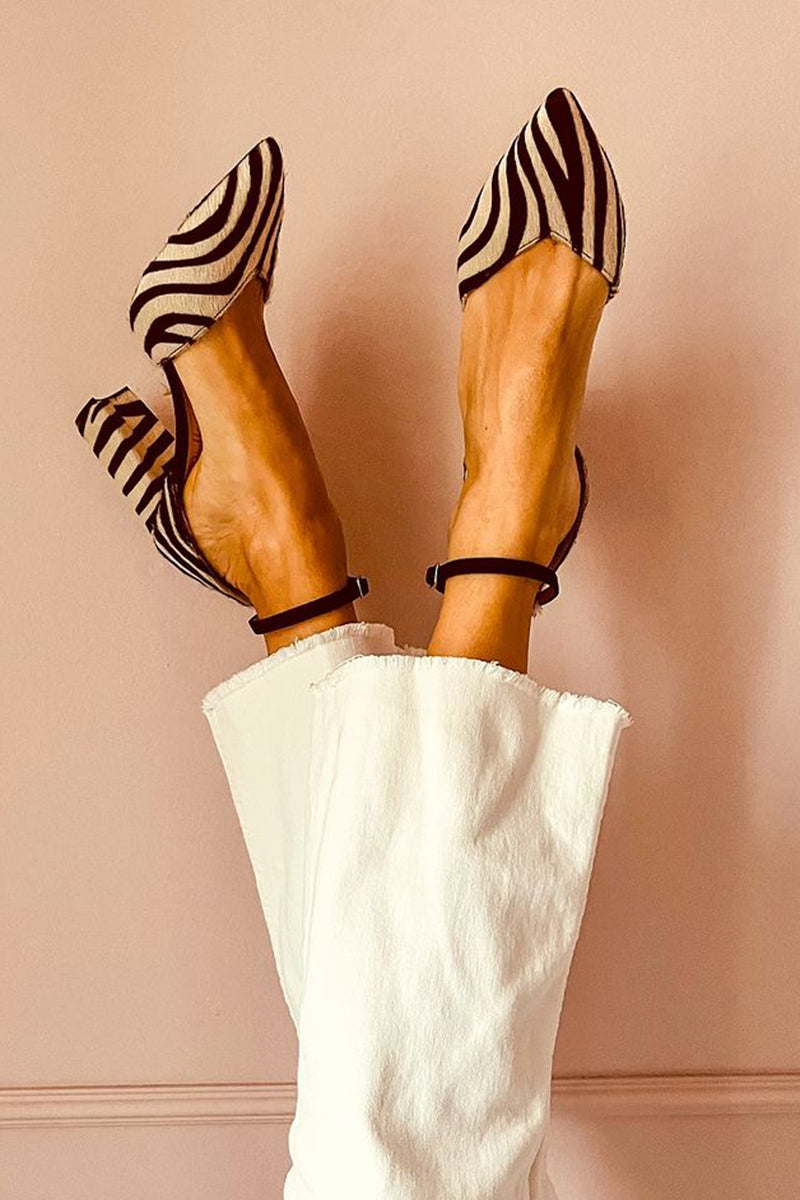 Viola™ - Zebra print heels
