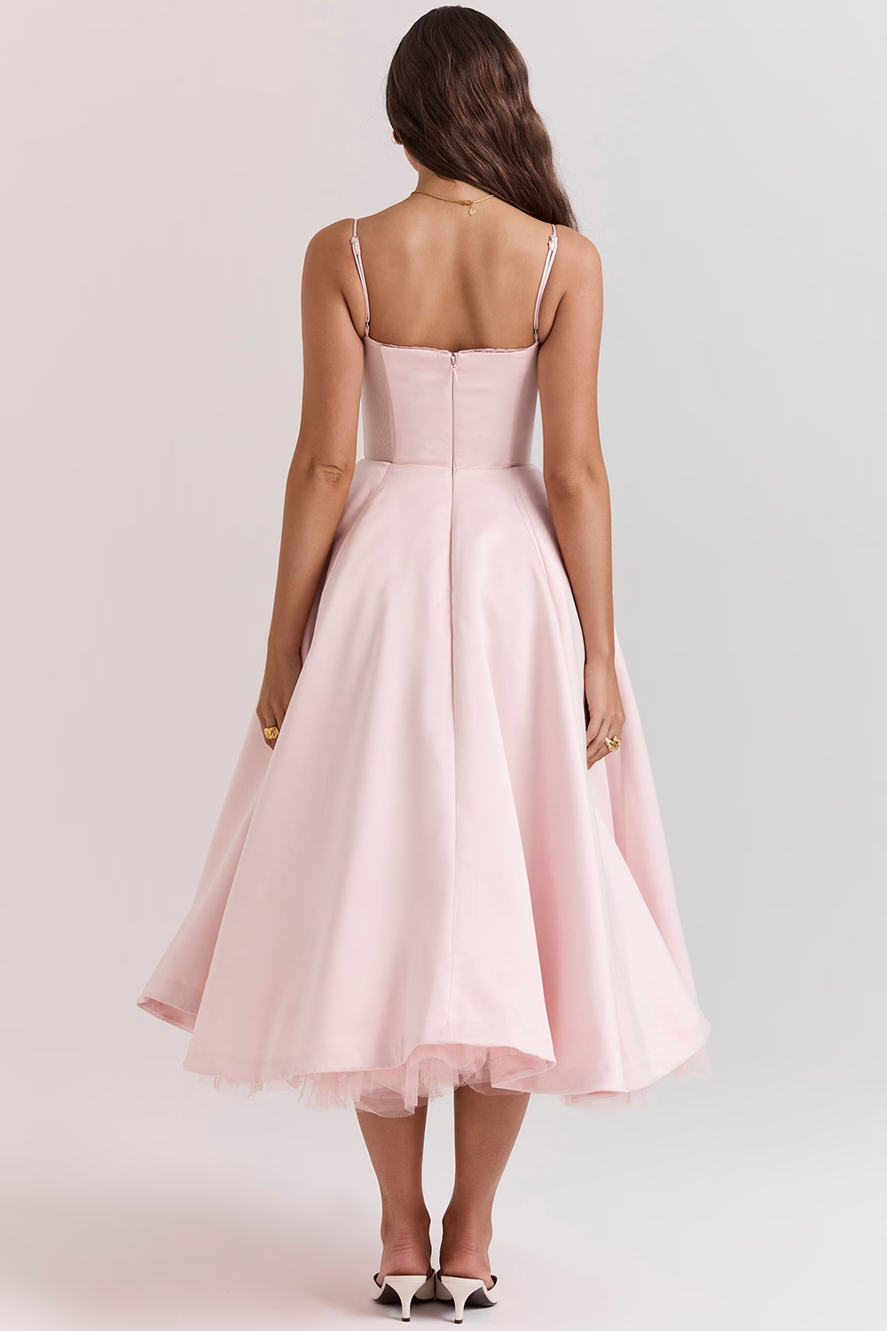 Luce - Abito midi in tulle e raso