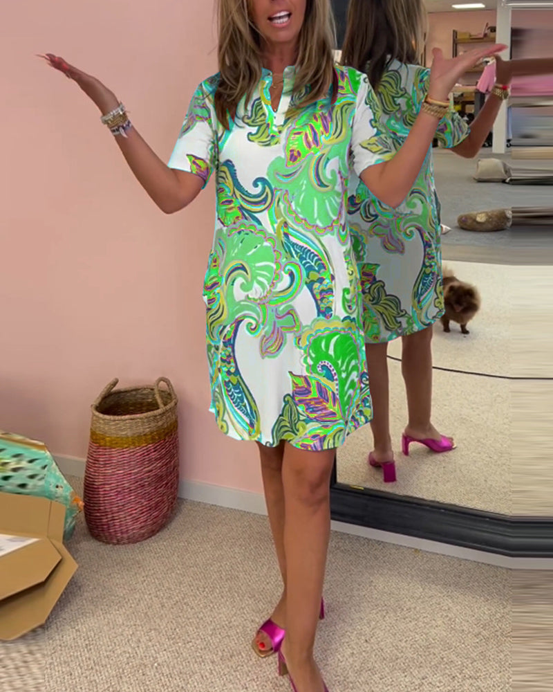 Nadia - Printed midi dress