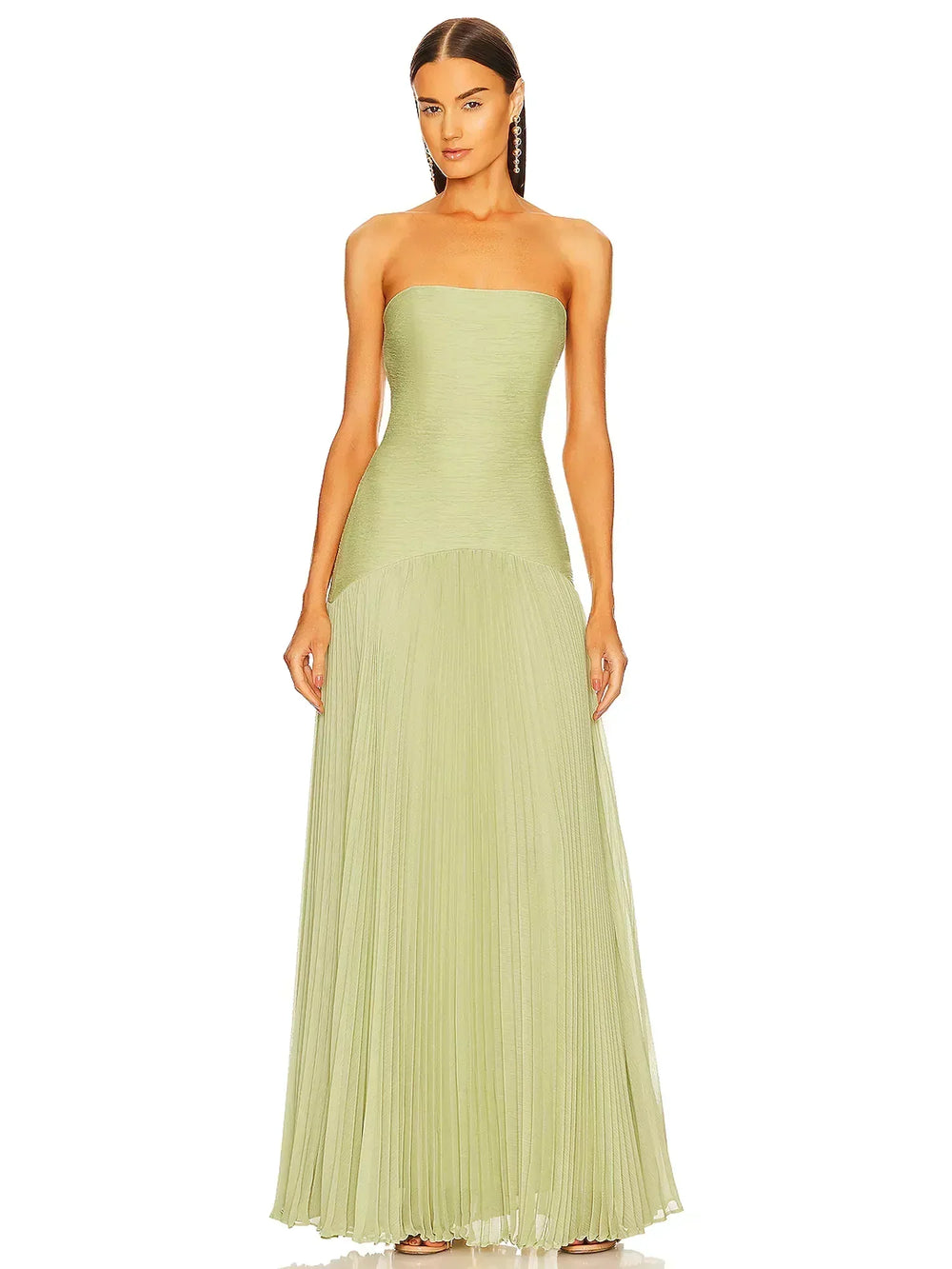 Zynella ™ | Sleeveless drop-waist maxi dress