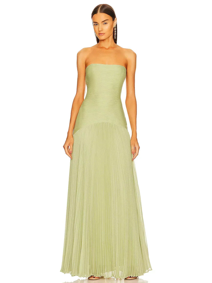 Zynella ™ | Sleeveless drop-waist maxi dress