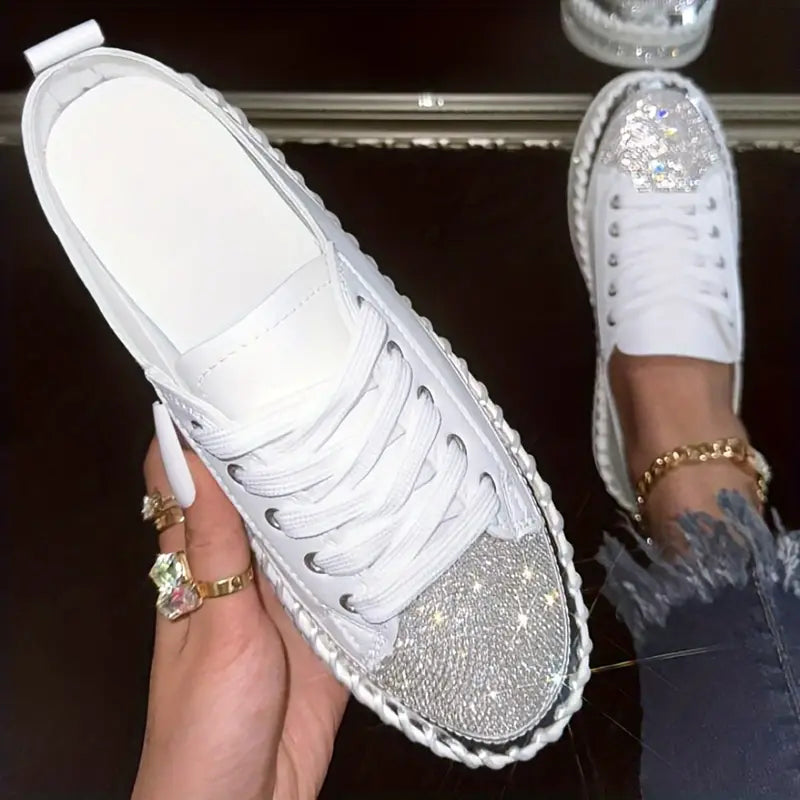 Crissa™ |  Rhinestone Orthopedic Sneakers
