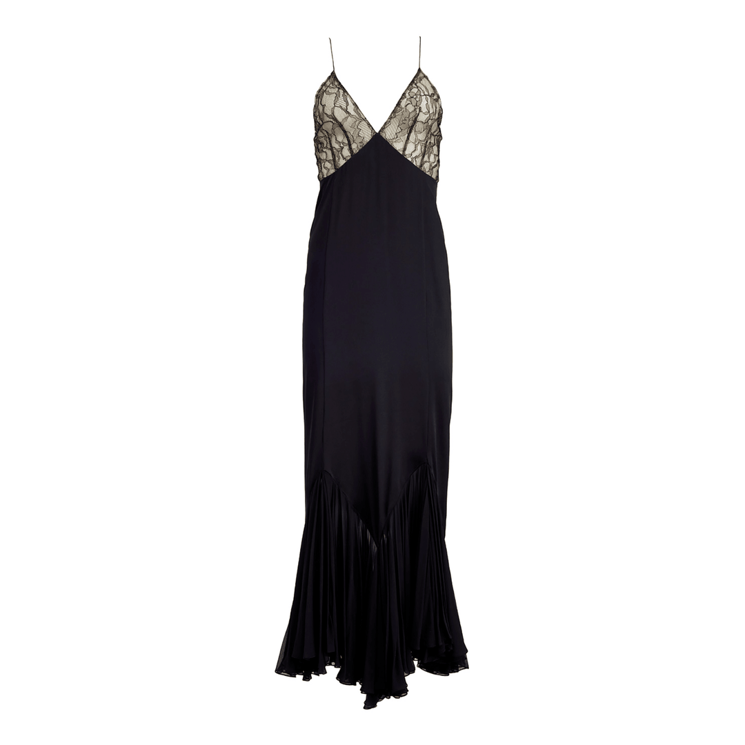 Noreia ™ | Mesh maxi dress with spliced lace