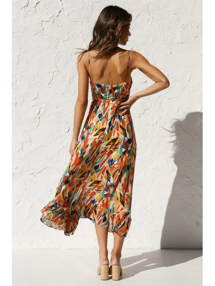 Eva - Colorful Midi Dress
