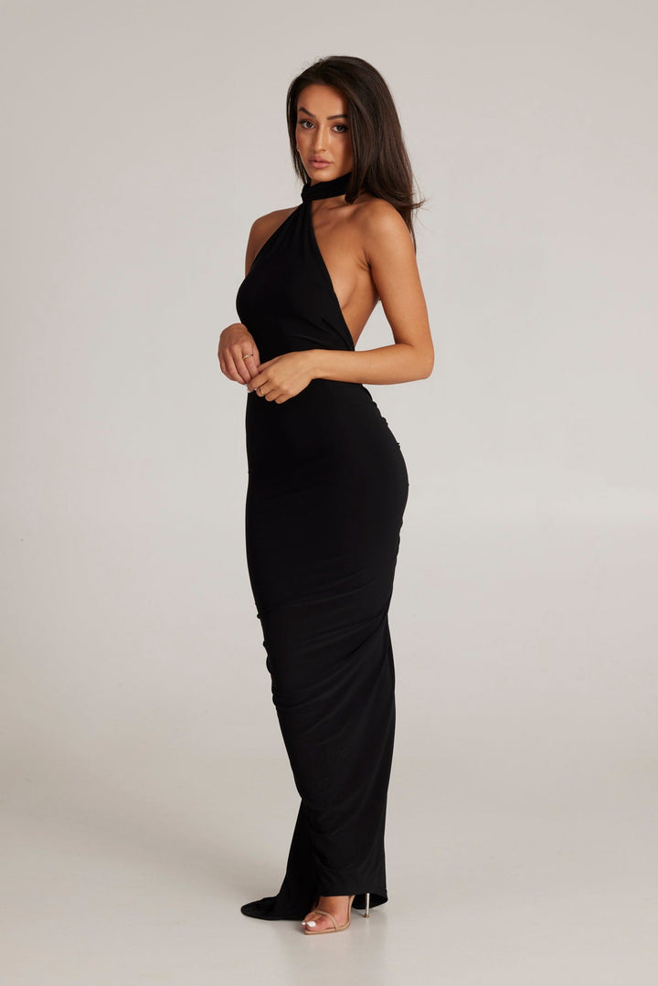 Isabella - Open Back Maxi Dress