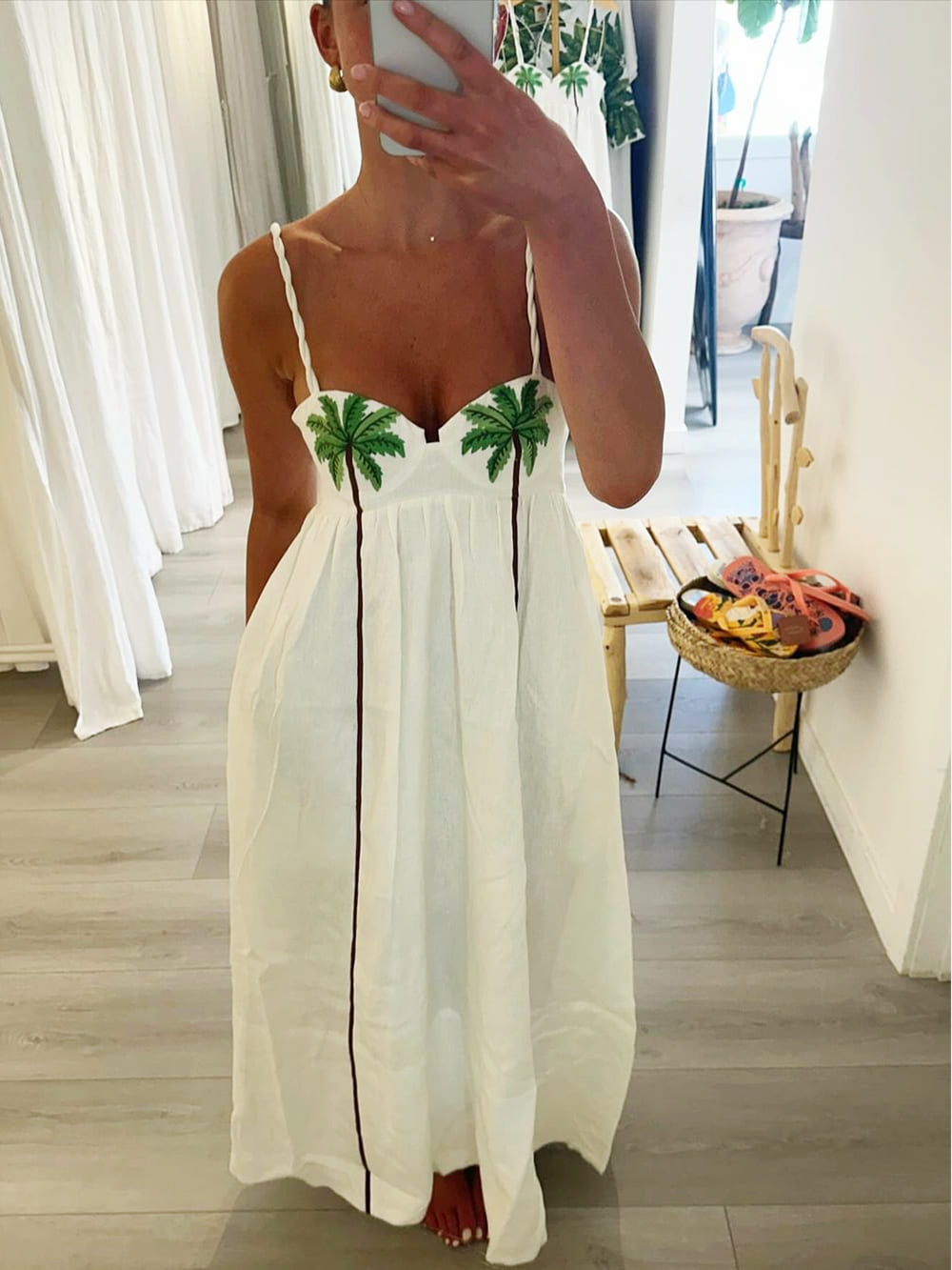 Sally  - Palm Oasis Maxi Dress