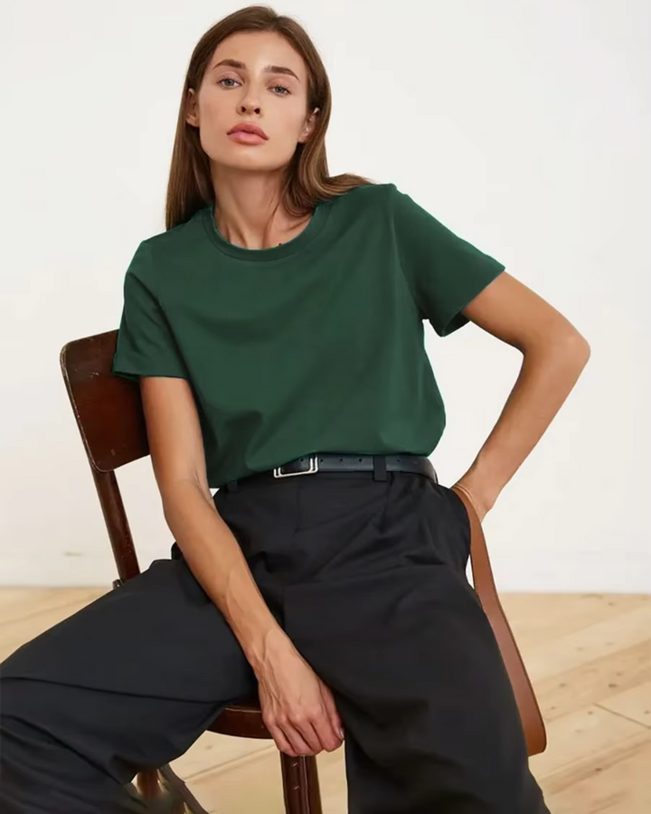 Premium Essential Cotton Tee (Classic Colors)