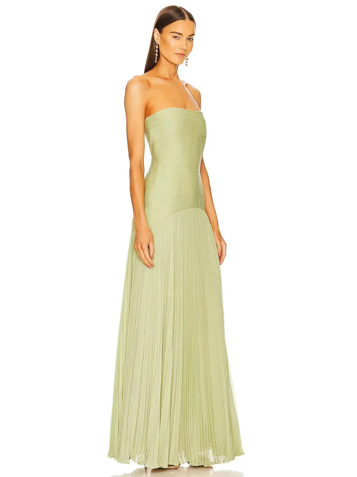 Zynella ™ | Sleeveless drop-waist maxi dress