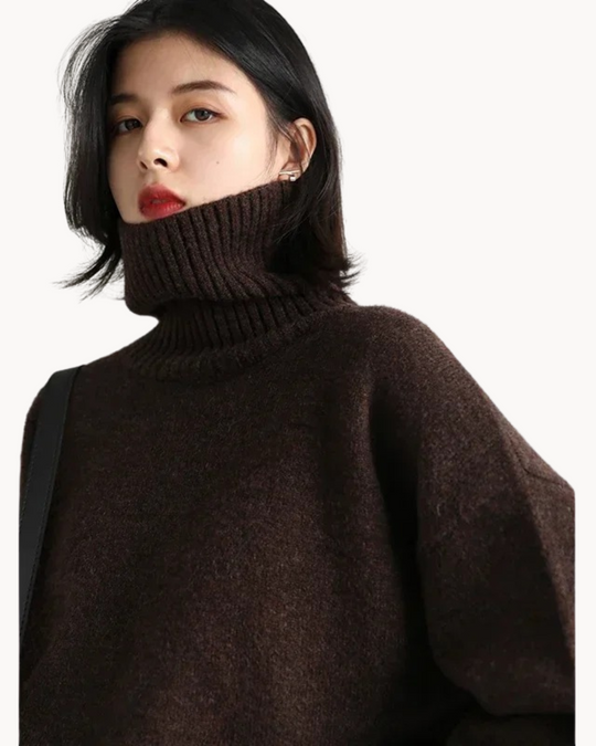 Chiara Loose Turtleneck Sweater