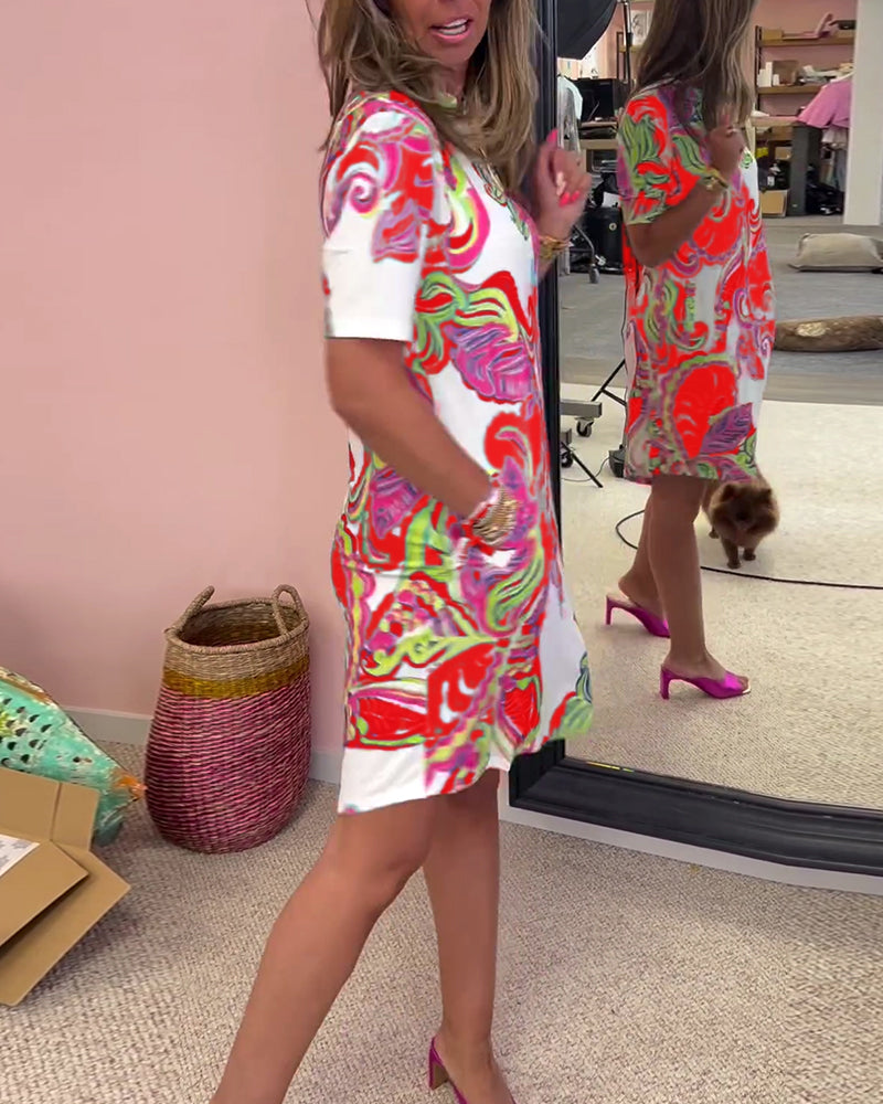 Nadia - Printed midi dress