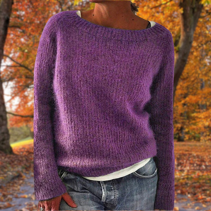 Amara | Sweater with Boat Neckline