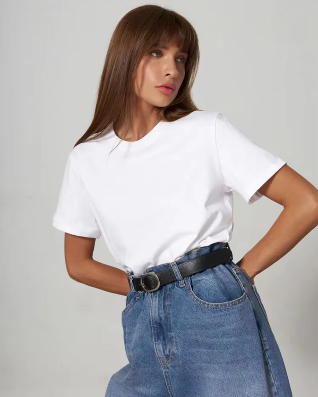 Premium Essential Cotton Tee (Classic Colors)