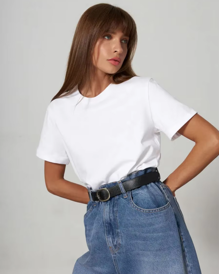 Premium Essential Cotton Tee (Classic Colors)