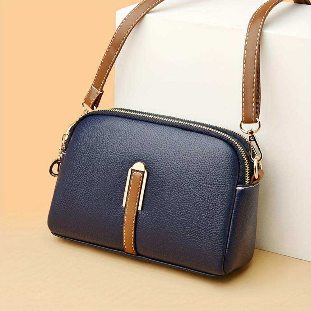 Beate – Litchi Embossed Crossbody Bag