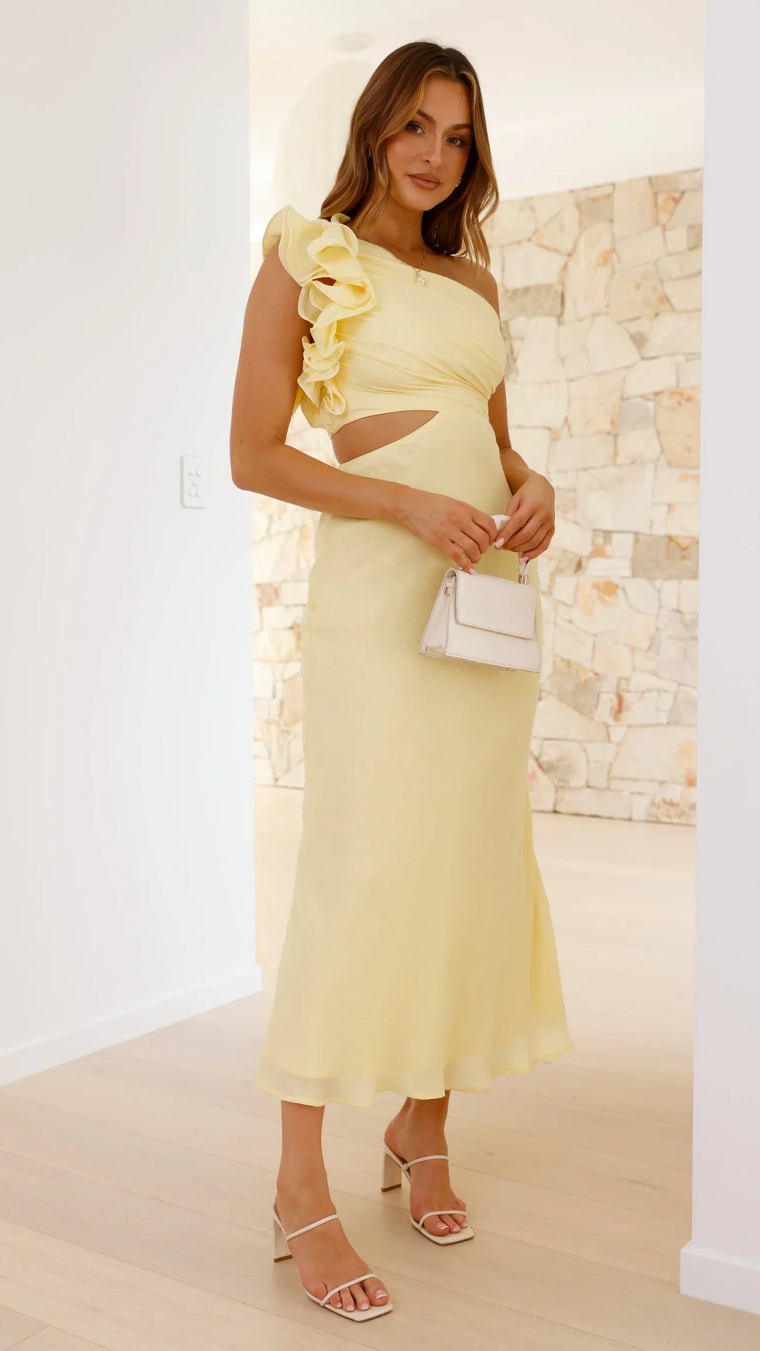 Blaire - One-Shoulder Cutout Maxi Dress
