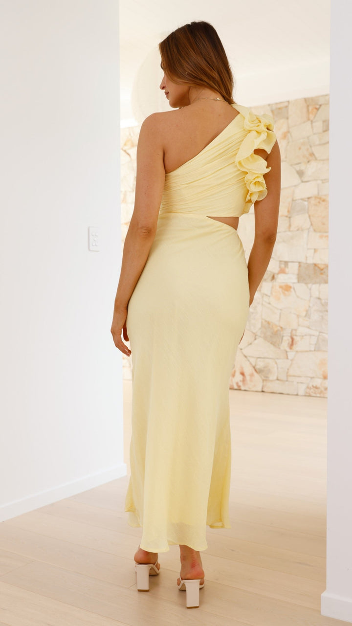 Blaire - One-Shoulder Cutout Maxi Dress