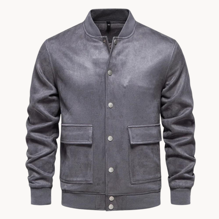 Baldo Suede Bomber Jacket
