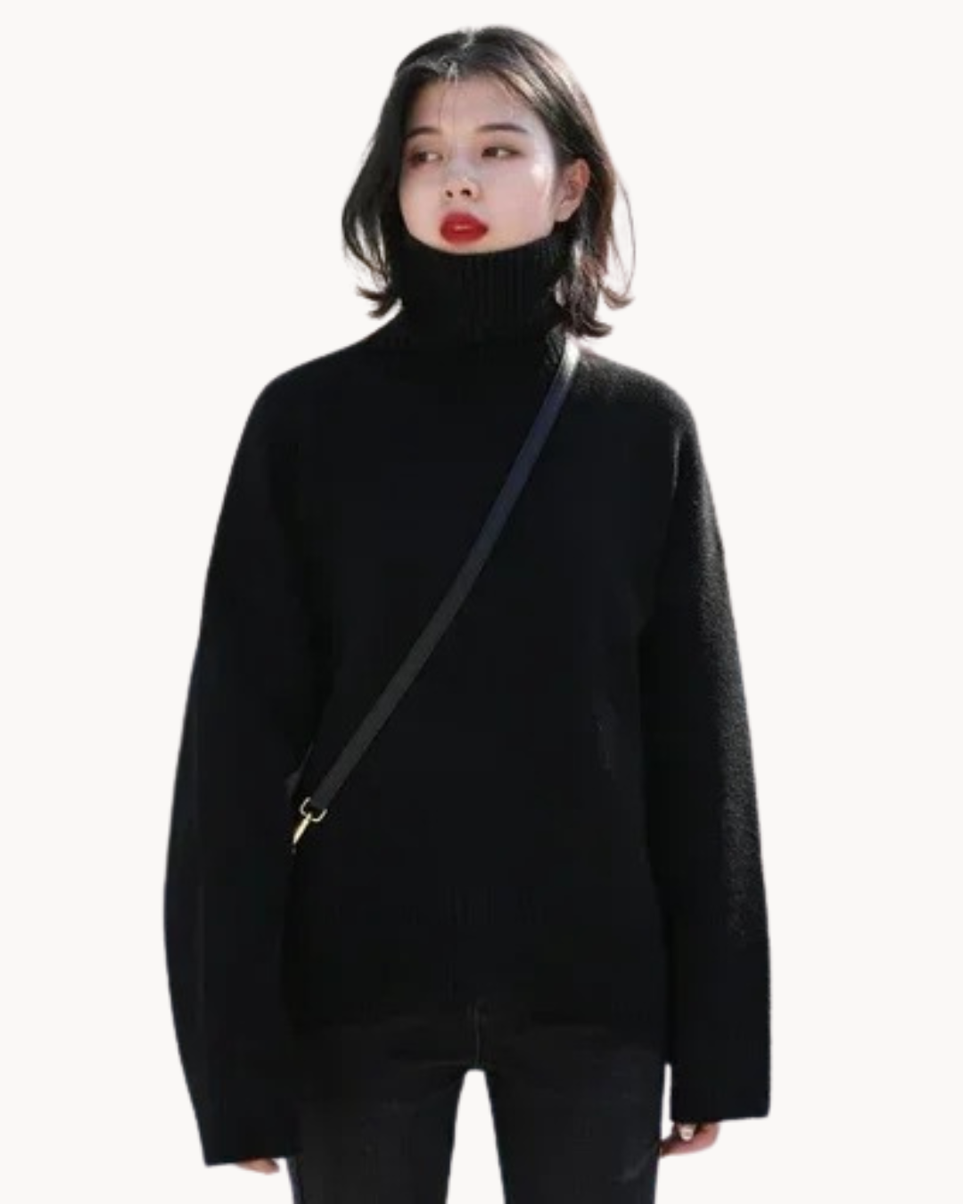 Chiara Loose Turtleneck Sweater