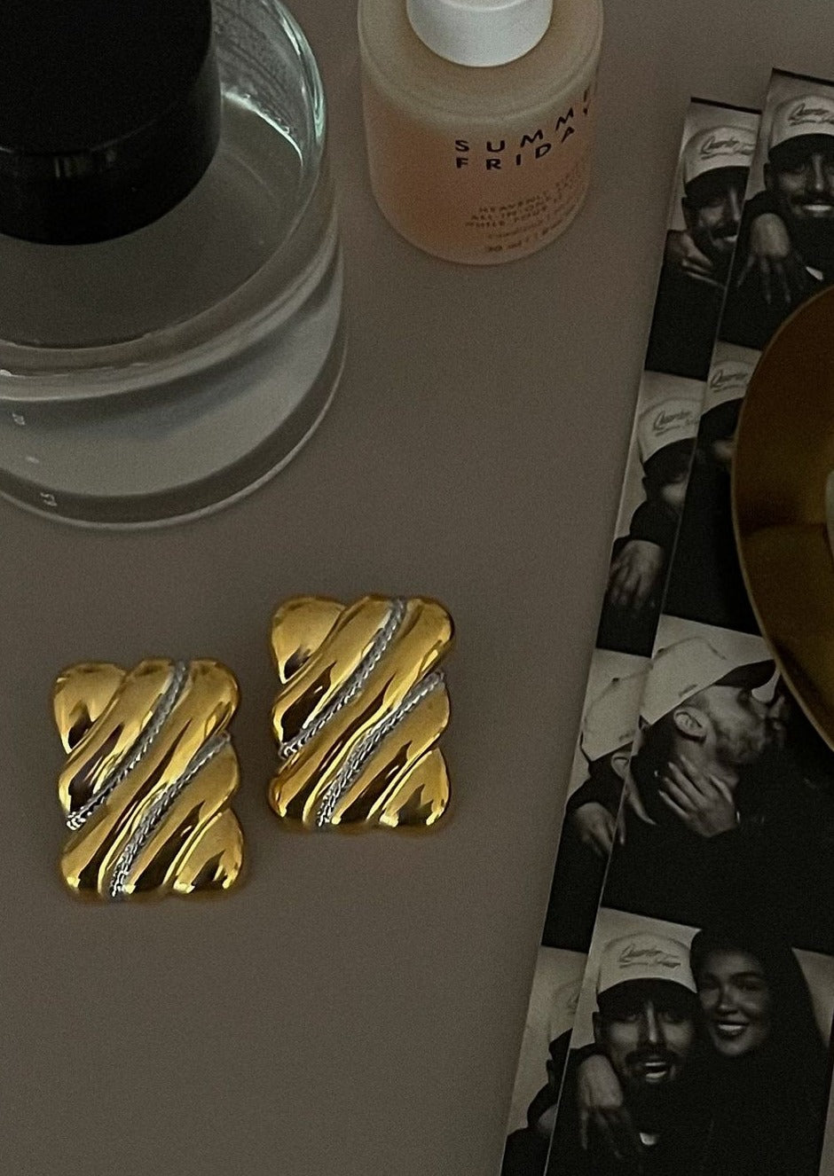 Seren Vintage Rectangular Studs