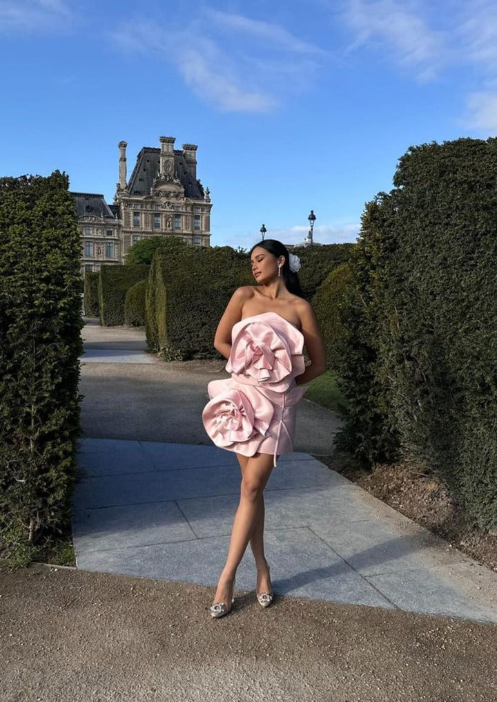 Alana - Flower Mini Dress