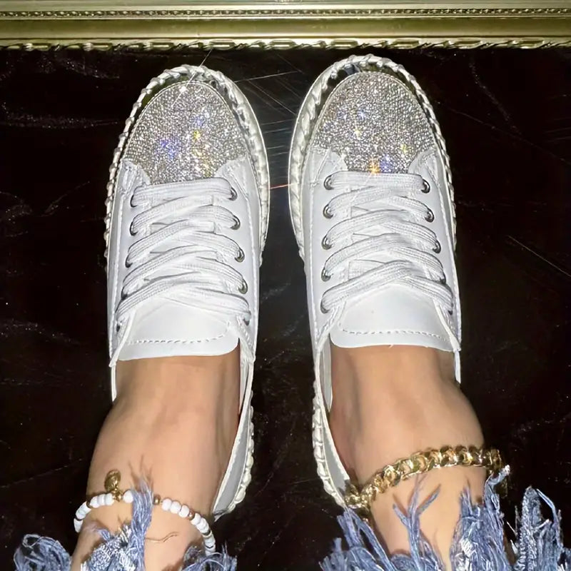Crissa™ |  Rhinestone Orthopedic Sneakers