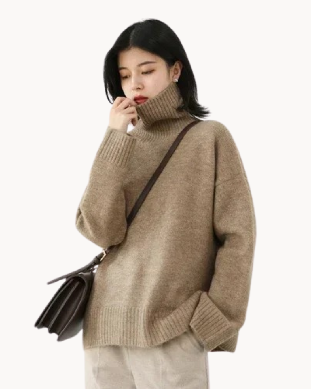 Chiara Loose Turtleneck Sweater