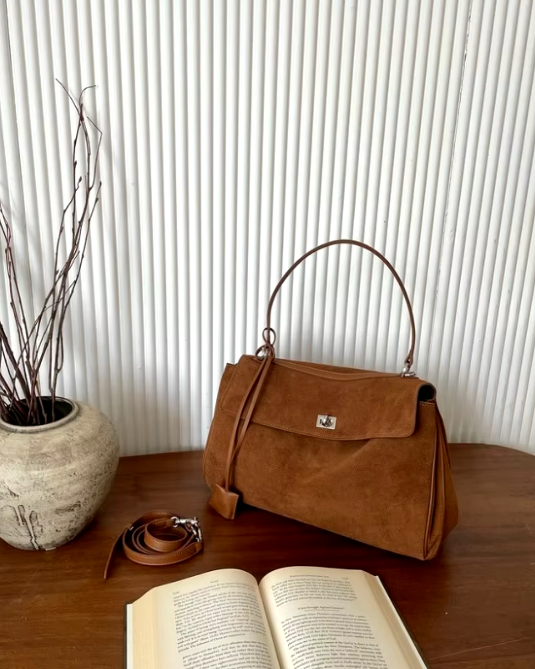 Suede Shoulder Bag