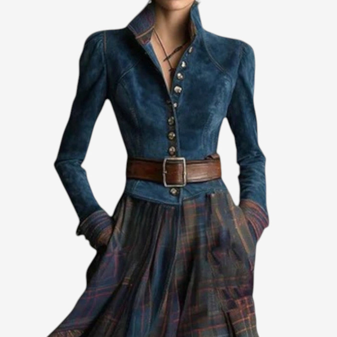 Fouziha | Elegant belt dress