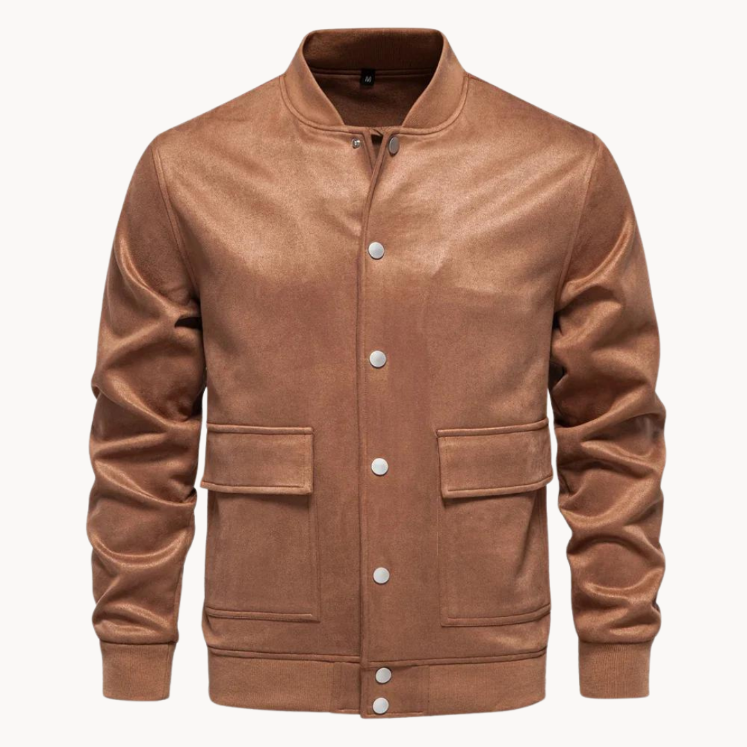 Baldo Suede Bomber Jacket