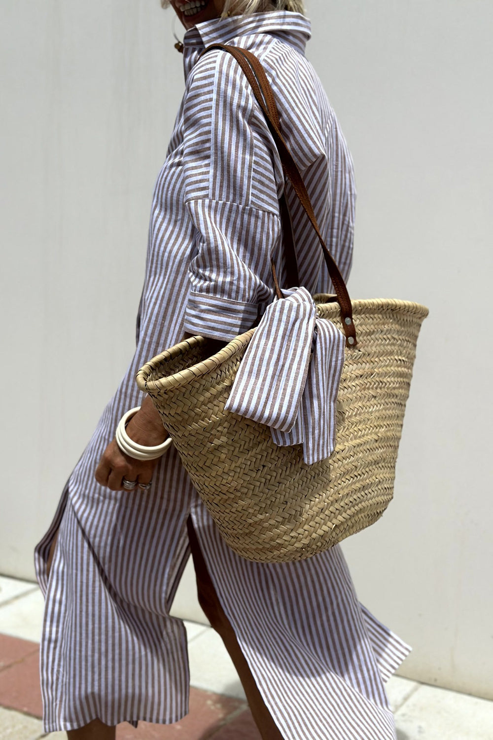 Sophia | Striped Shirt Dress