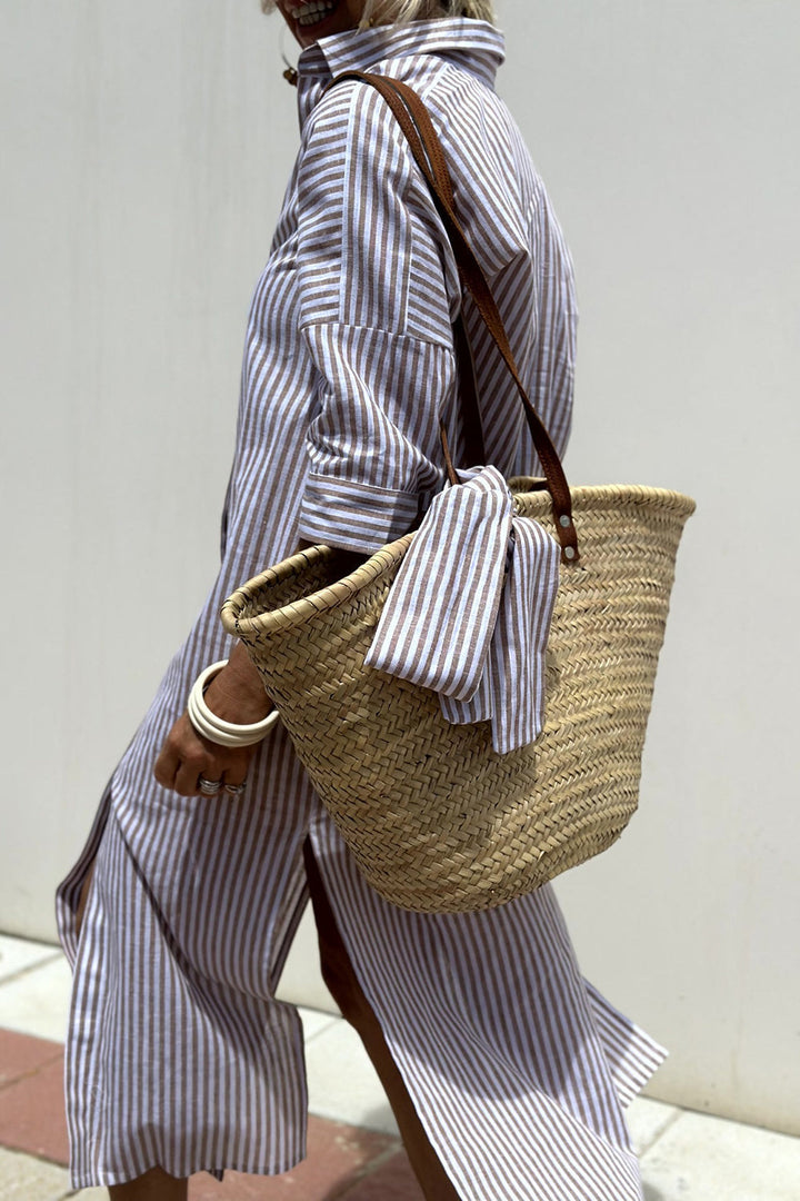 Sophia | Striped Shirt Dress