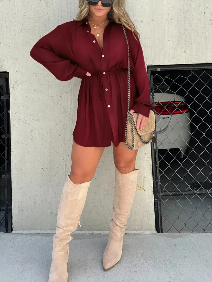 Jessica - Vestito tuta in raso di tendenza