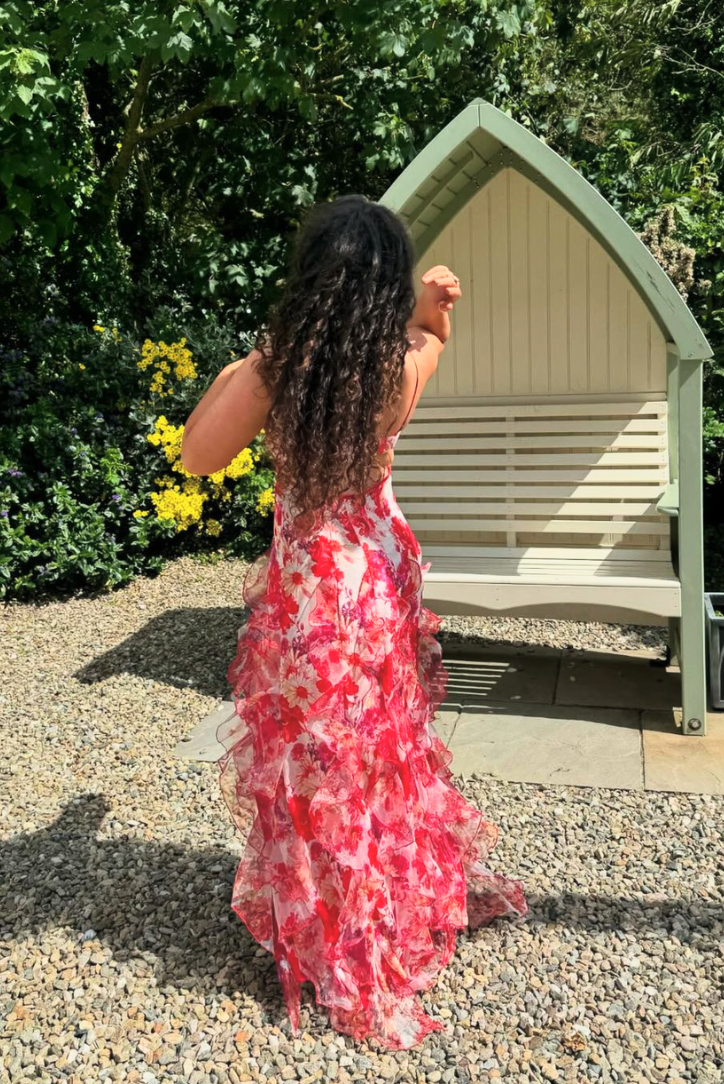Cyranne ™ | Ruffled floral maxi dress