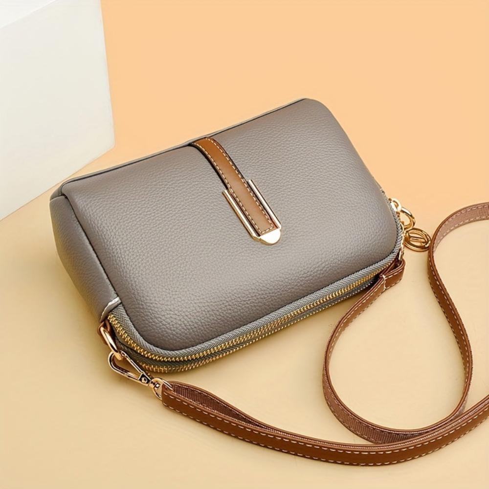 Beate – Litchi Embossed Crossbody Bag