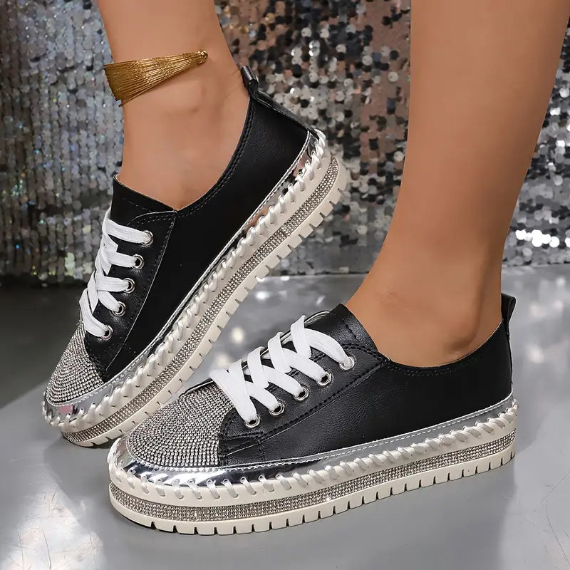 Crissa™ |  Rhinestone Orthopedic Sneakers