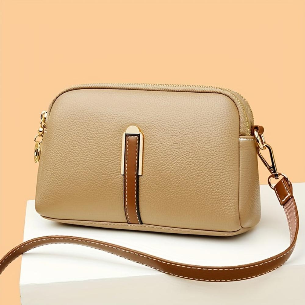 Beate – Litchi Embossed Crossbody Bag