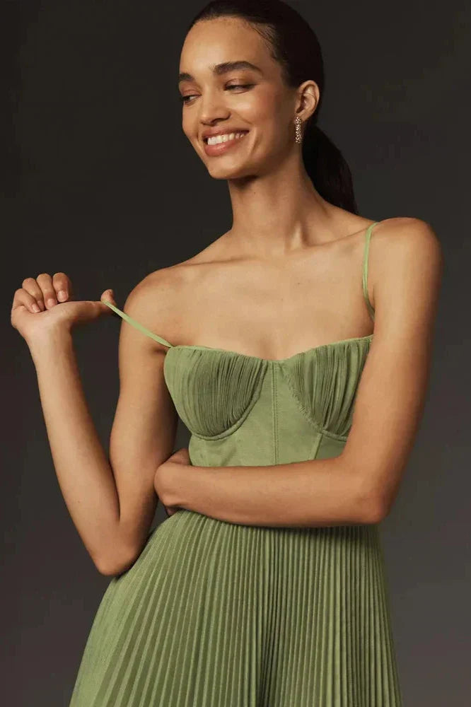 Isabella | Abito midi in tulle plissettato