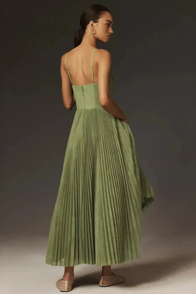 Isabella | Abito midi in tulle plissettato