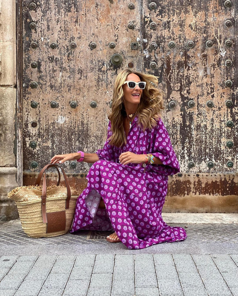 Elin - Bohemian Cotton Maxi Dress
