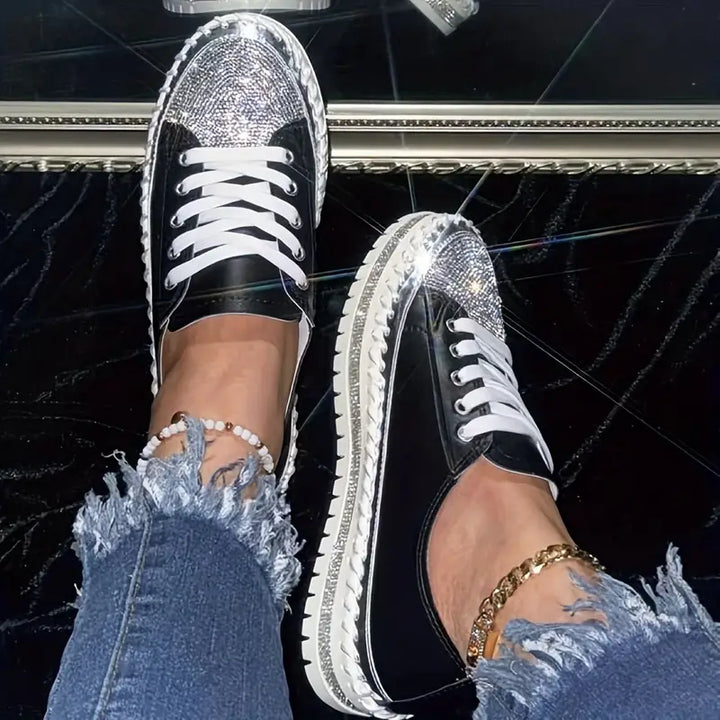 Crissa™ |  Rhinestone Orthopedic Sneakers