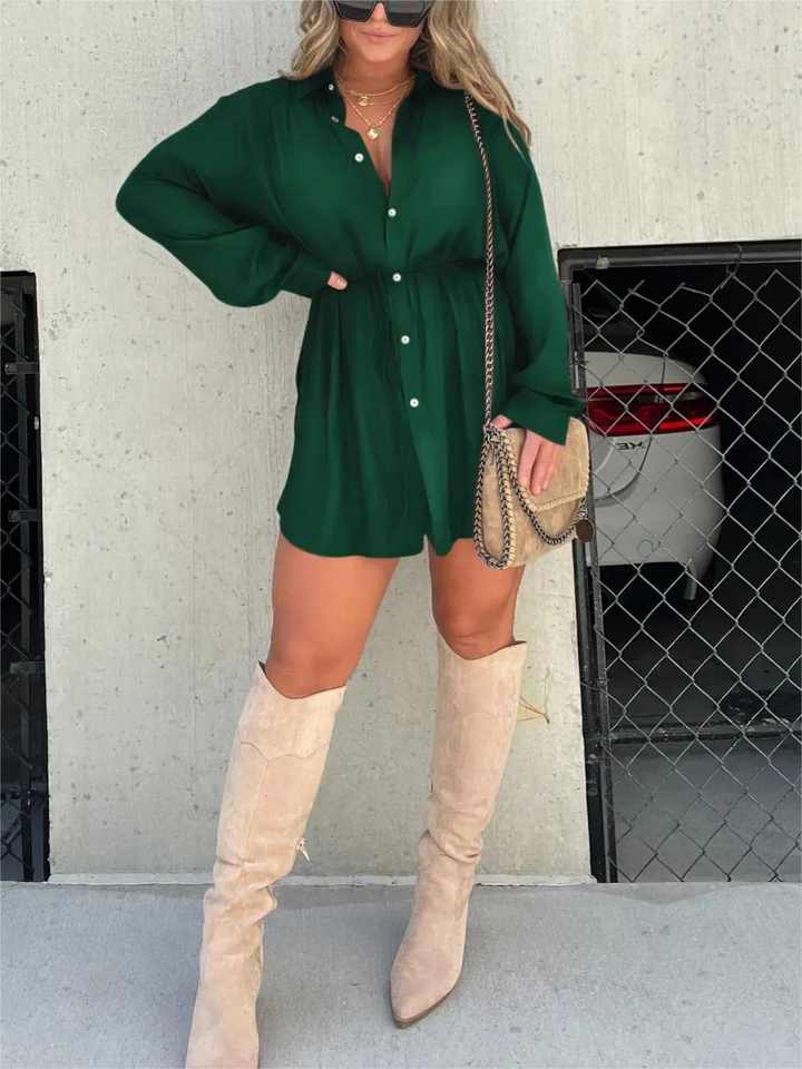 Jessica - Vestito tuta in raso di tendenza