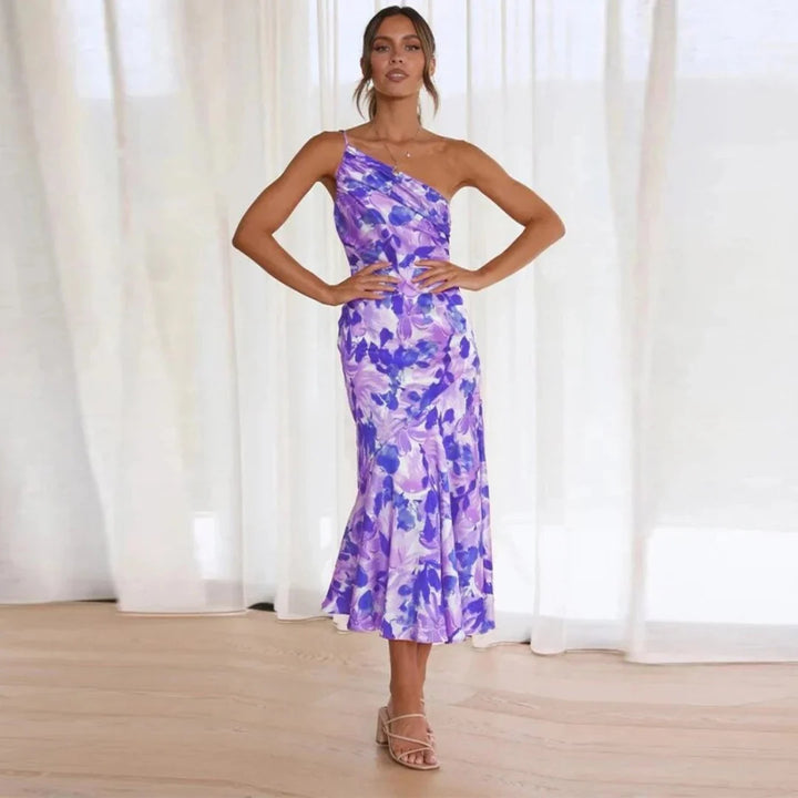 Eliza - One-Shoulder Midi Dress