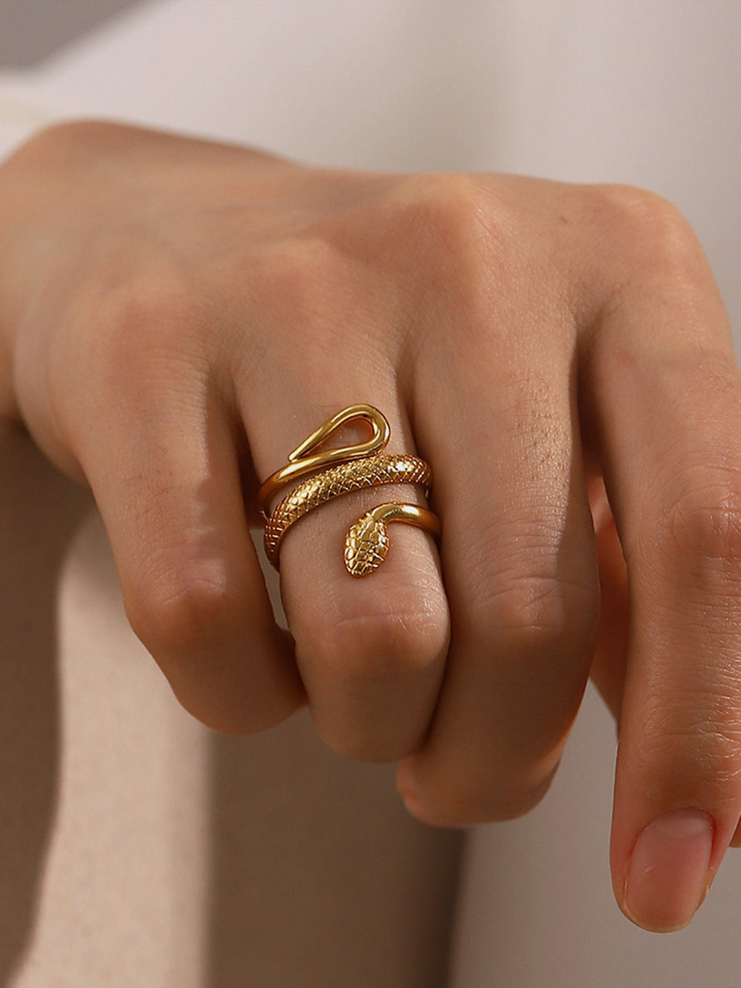 Ophelia Adjustable Snake Ring