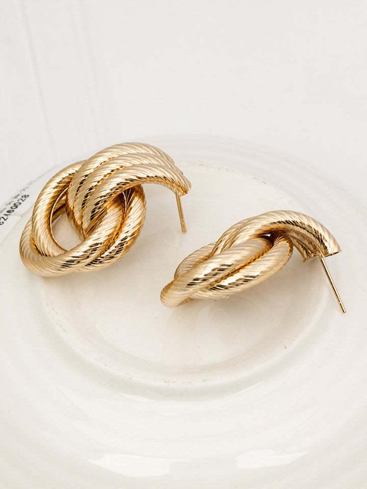 Arwen Textured Twisted Studs