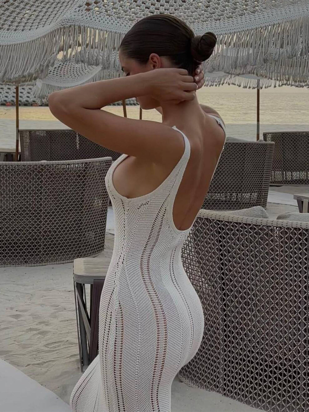 Quinn - Long Knitted Maxi Dress