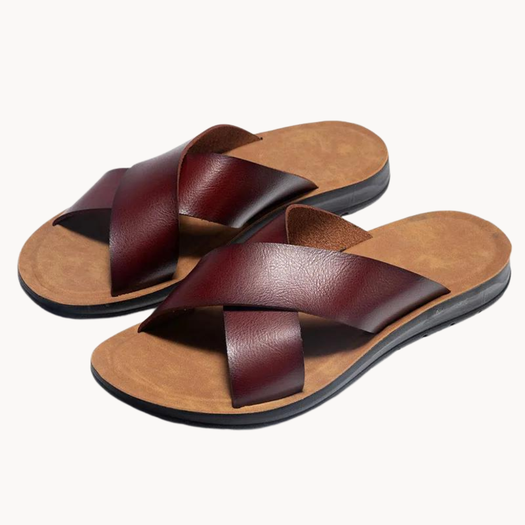 Odyssey Leather Crossover Sandal