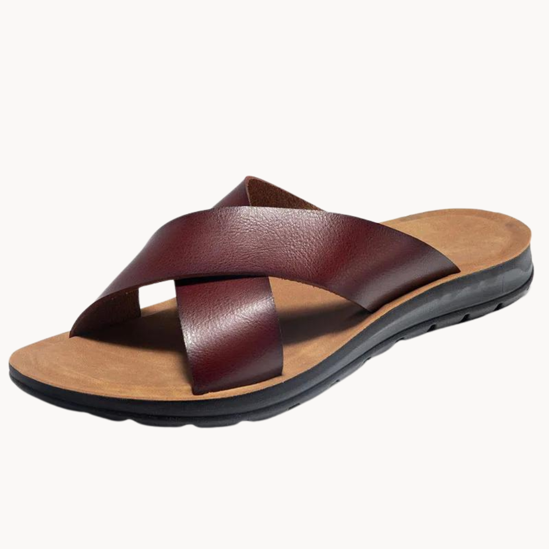 Odyssey Leather Crossover Sandal