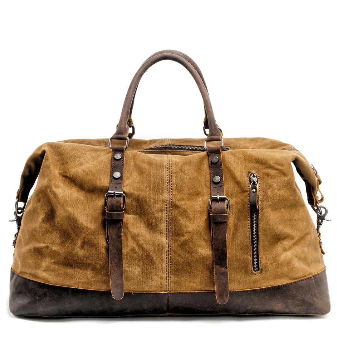 Kingsley Canvas Leather Duffle Bag