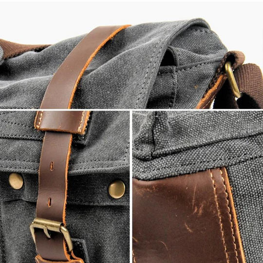 Kingsley Canvas Leather Duffle Bag