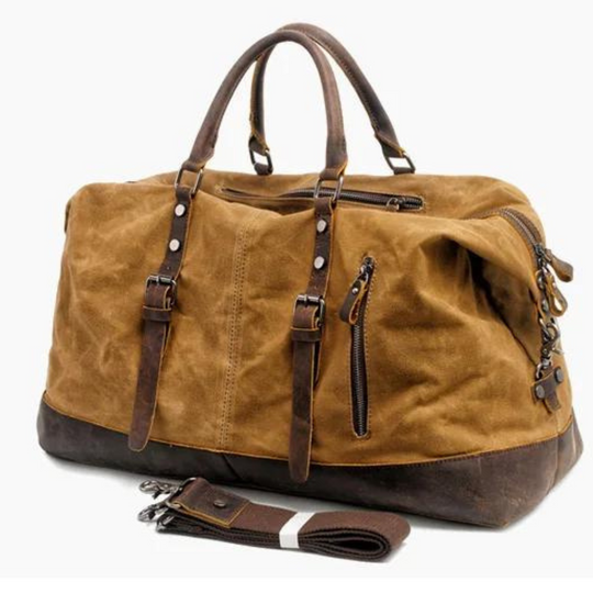 Kingsley Canvas Leather Duffle Bag